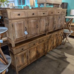 Narrow Mango Wood Sideboards ($1170 Each)