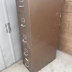 Metal filing cabinet