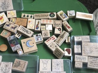 Lot Of 86 Rubber Stamps