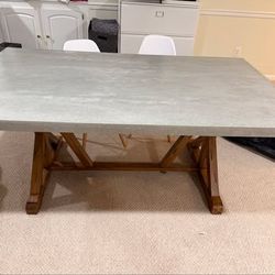 Farmhouse Dining Table with 8 Chairs