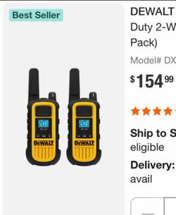 Dewalt walkie talkie