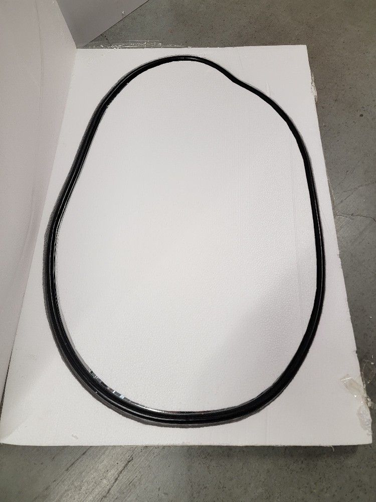 Large 24 x 36 Irregular Shape Unique Framed Mirror