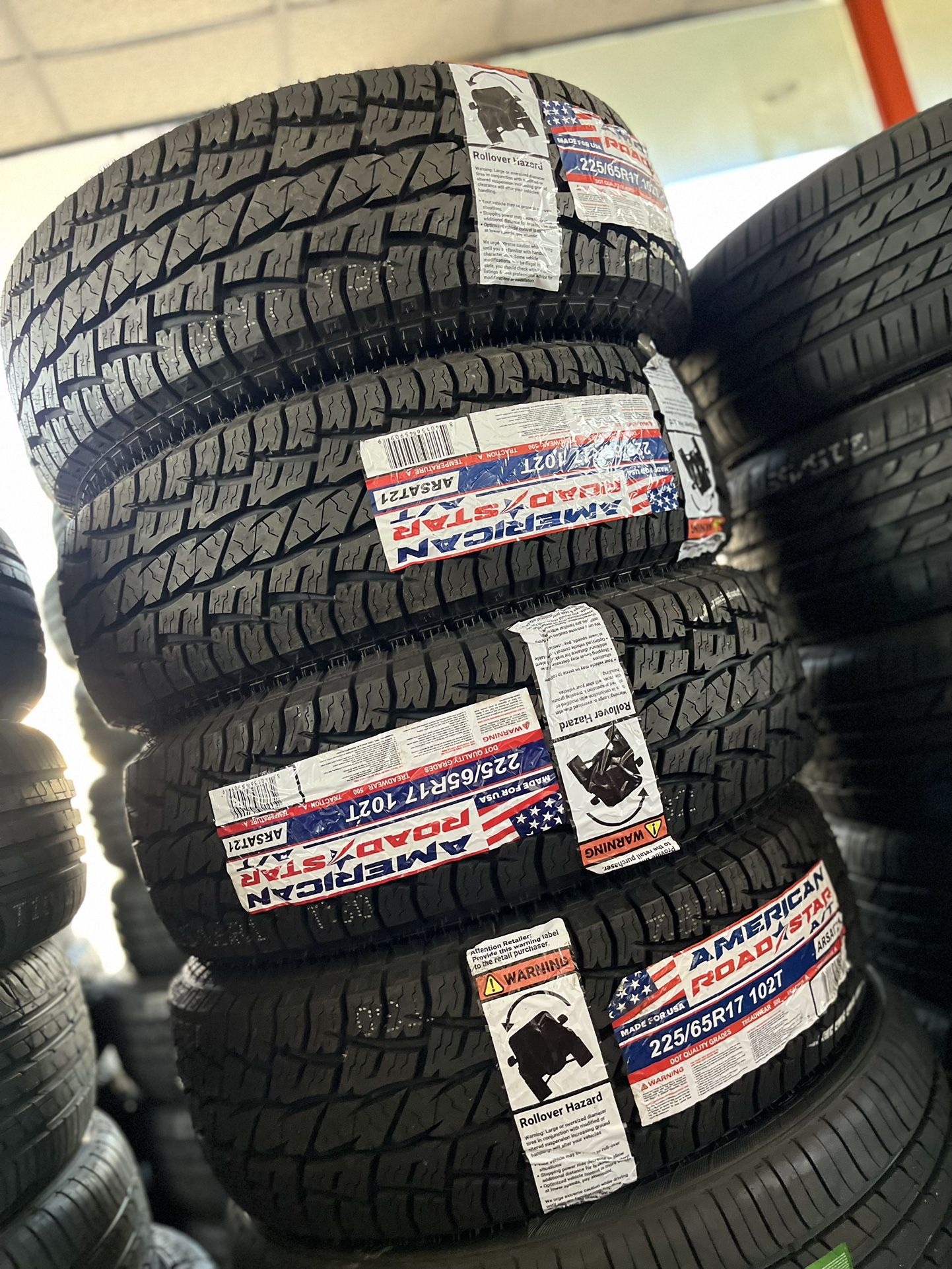 Vendo Set De Llantas 225/65/R17 American Tires Alterrain Las 4 Por $430