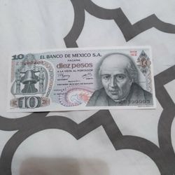1977 Bille De México $7