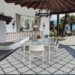 4’ x 6’ Outdoor & Indoor Trellis Rug