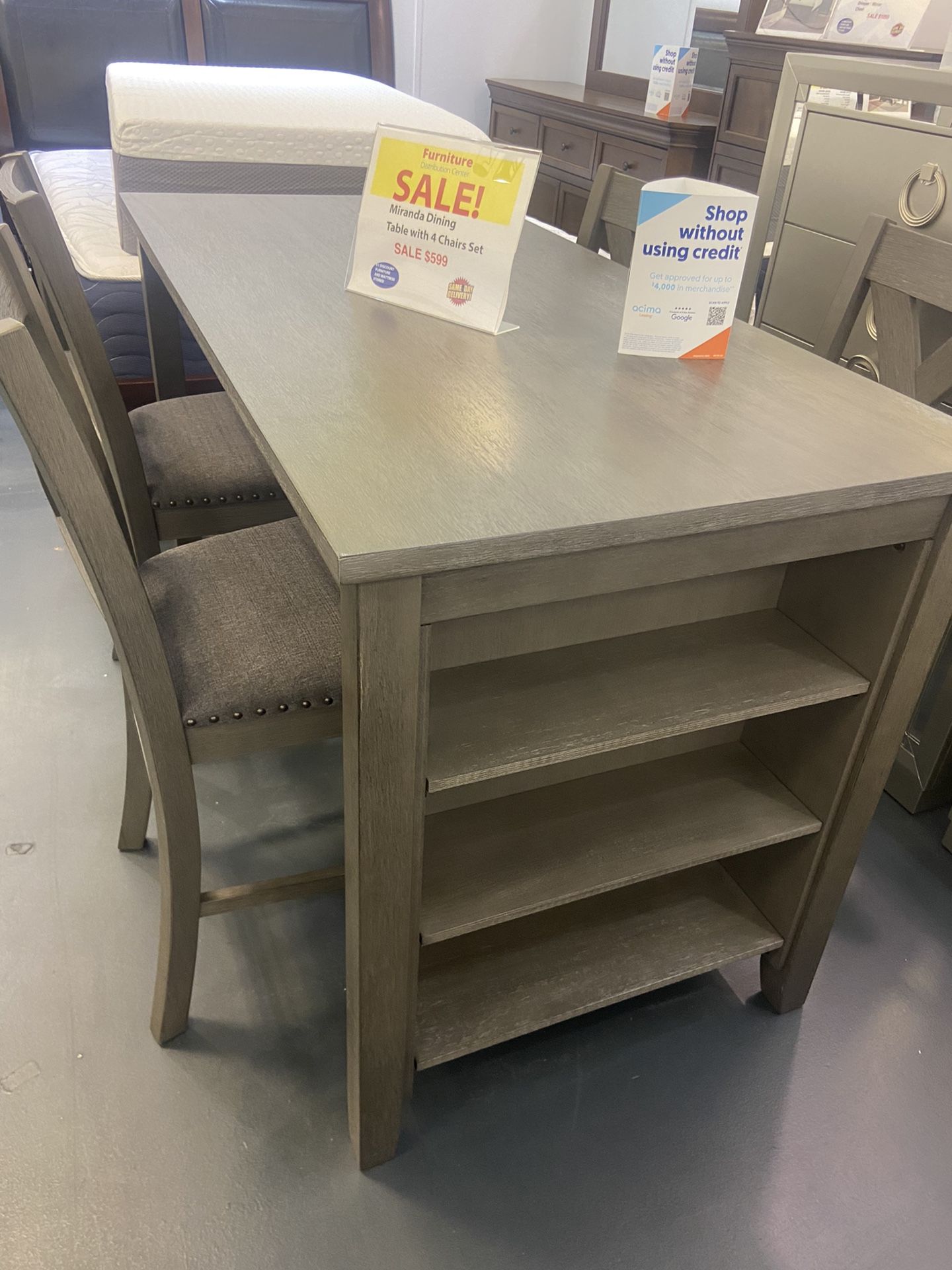 TABLE AND CHAIRS! STARTING AT $499! WE SELL BRAND NEW FURNITURE!