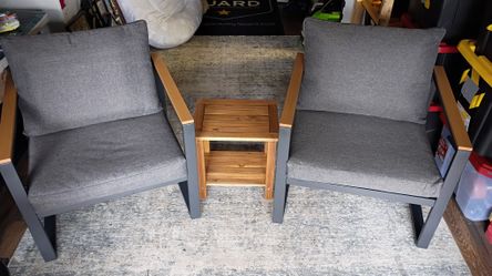 2 Chair And Small Table Patio Set