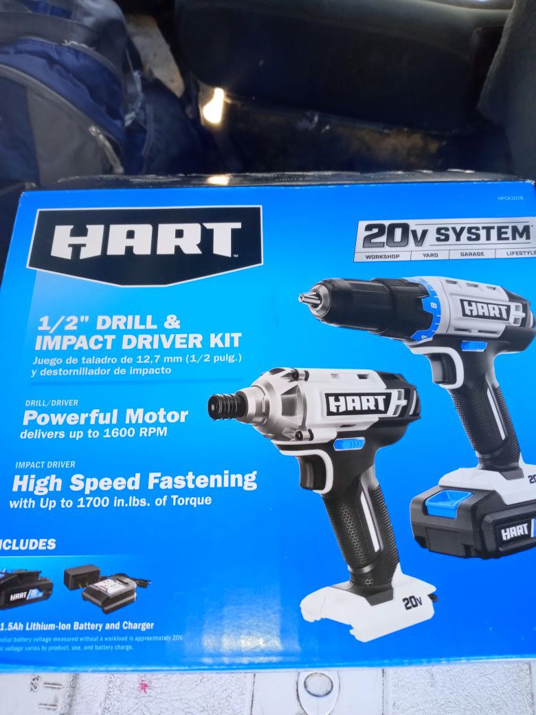 New in box 1/2 inch drill and impact