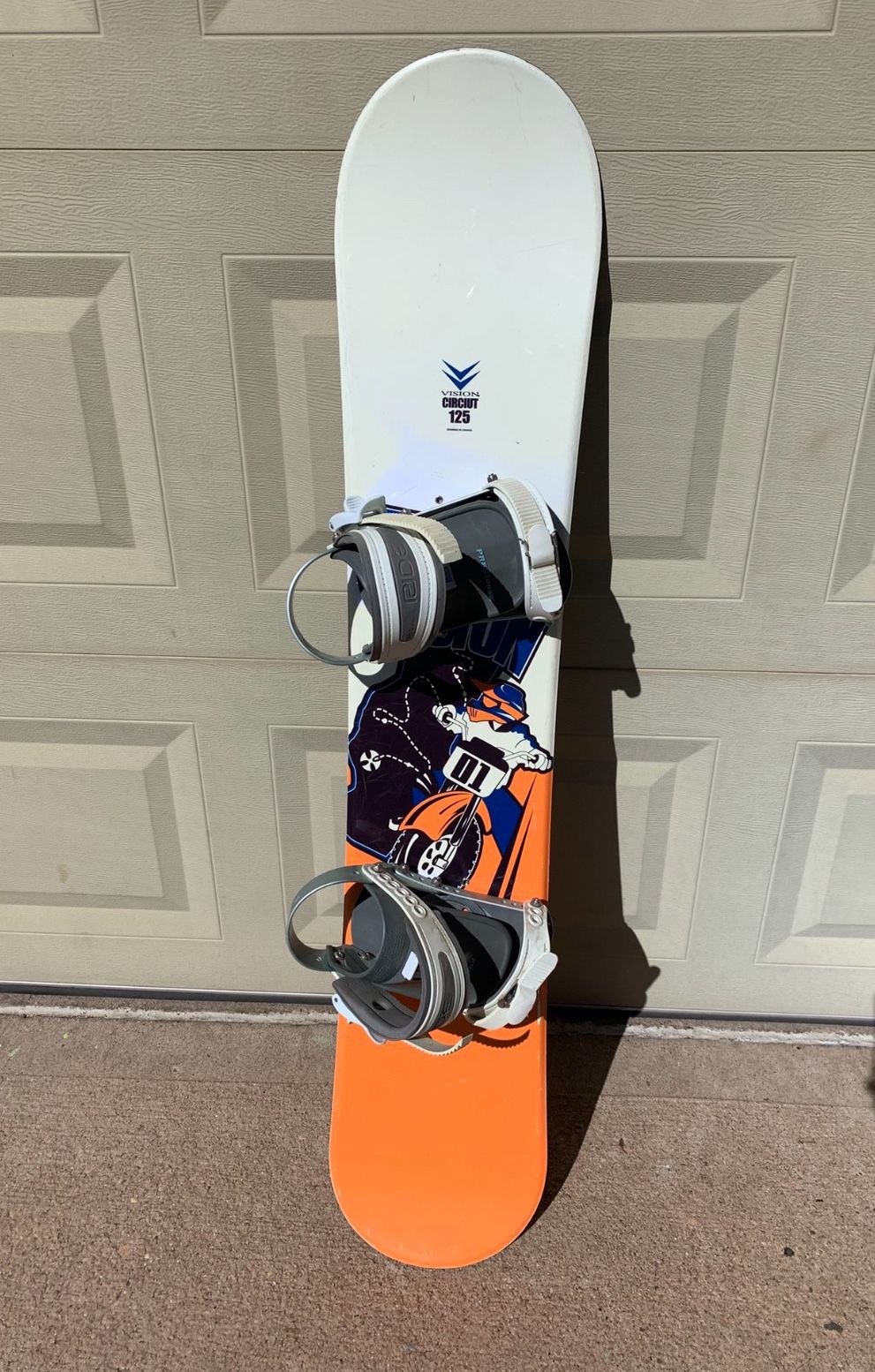 Kids Snowboard With Bindings, 125cm