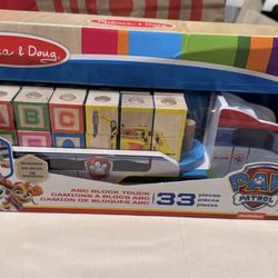 Melissa & Doug Paw Patrol Truck Block Toy - New
