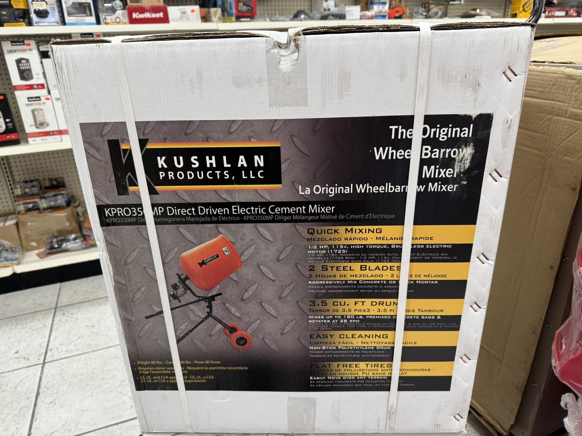 KUSHLAN - WHEELBARROW MIXER - Direct Driven Cement Mixer