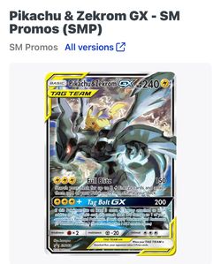 Pokemon Pikachu / Zekrom Tag Team