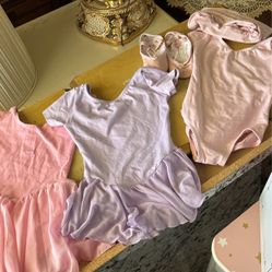 Girls Ballet Leotard And Pink Slippers (price is For All) Will