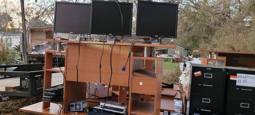 Office Chairs,large Filling Cabients,desktops,office Desk And MORE!!! MUST GO ASAP! WE CAN Negotiate