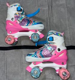 WheelKids Girls’ Size Large Adjustable Roller Skates - EXCELLENT CONDITION