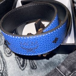 2 Blue Mcm Belts 300 A Pop