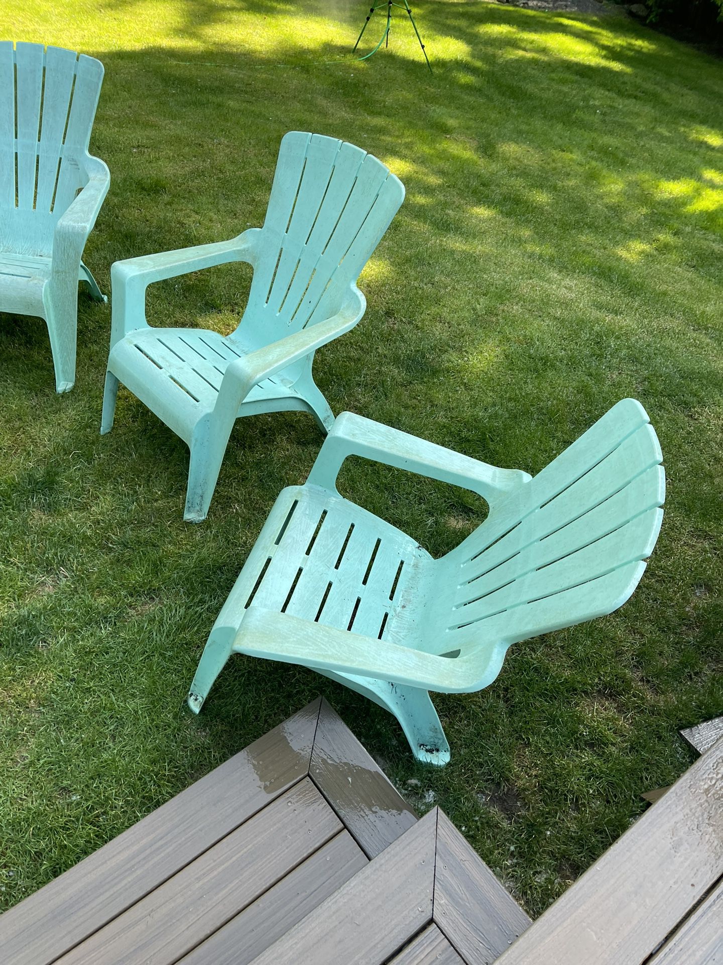 Pending Pickup - Plastic Outdoor adirondack chairs 