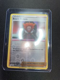 Pokemon Shining Fates Set RARE Boss's Orders 058/072 - Near Mint (NM) Condition