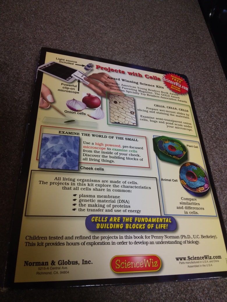 SCIENCE WIZ CELLS KIT