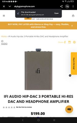 iFi Audio hip-dac 3 Portable Hi-Res DAC and Headphone Amplifier