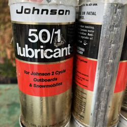 Vintage 50 /1 Johnson Two Cycle Outboard Motor Oil