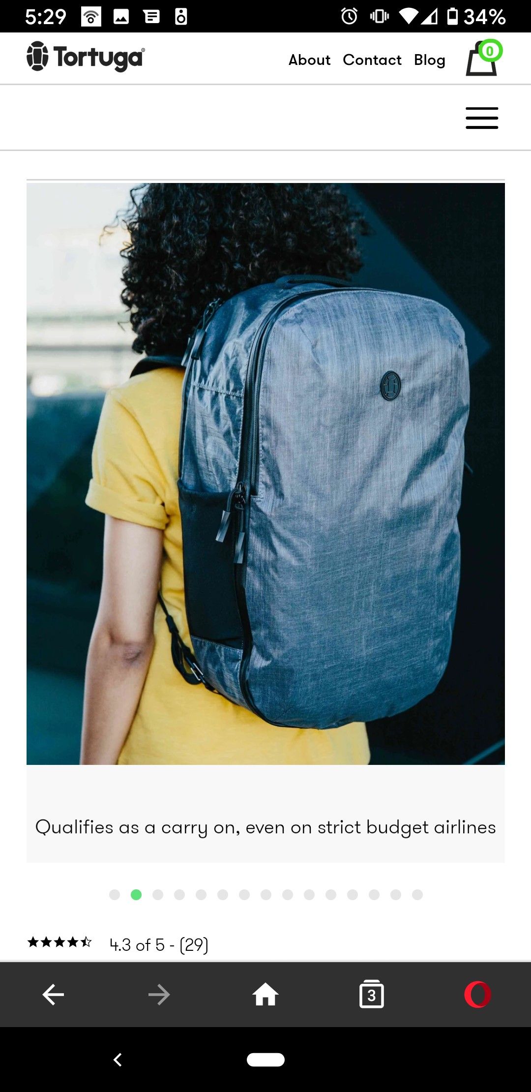 Tortuga Homebase Travel Backpack 32L - water resistant