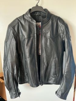 Motorcycle Leather Jacket - Large