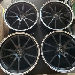 Factory 21" AMG GT Sedan OEM Mercedes Black Wheels Rims 