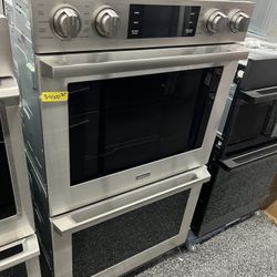 Dacor Transitional Stainless Steel 30” Double Oven Steal Assist Electric 