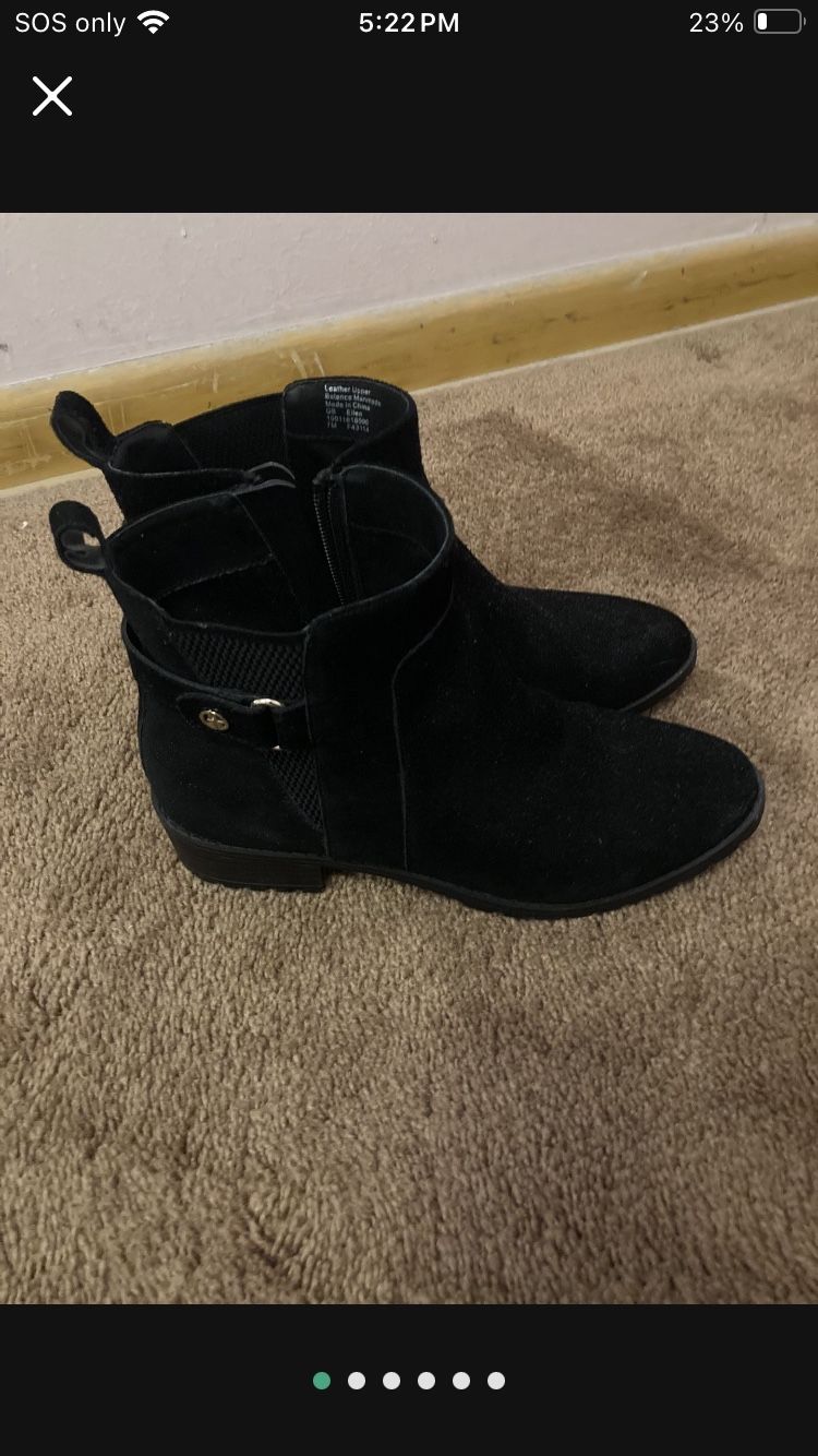 Black Suede Booties