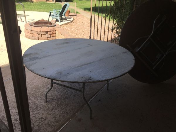 Folding Tables 4 Ft Round Each Seats 8 For In Peoria Az Folding Tables 4 Ft Round Each Seats 8 For In Peoria Az Offerup