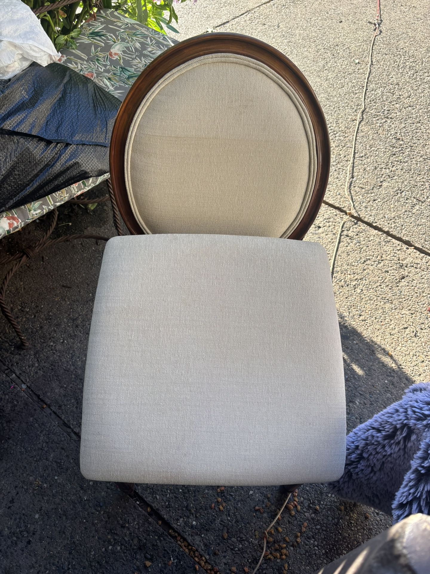 Chairs Two Wood Upholstered Folding Chairs