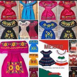 Mexican Dresses For Girls - Variedad de Vestidos para Niñas 