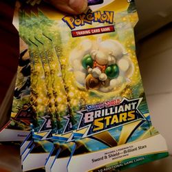 Brilliant stars sleeved booster pack