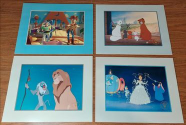 1995 and 1996 Disney Lithographs Bundle
