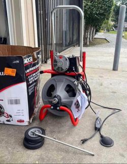 RIDGID 115-Volt K-400 Drain Cleaning Drum Machine with C-32 3/8 in. Integral Wound Cable and Tool Se