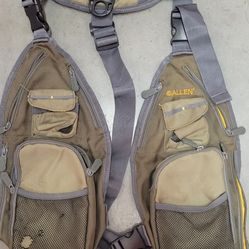 Allen Company Ultra-Light Gallatin Fly Fishing Strap Vest, Olive Green