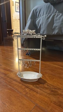 Coquette earring display.