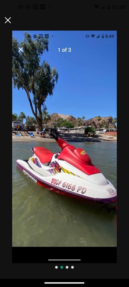 RUNNING SEADOO GSX 110 HP NEW PROGRAM KEY Only 40 HOURS REBUILT CARBS READY TO RIDE