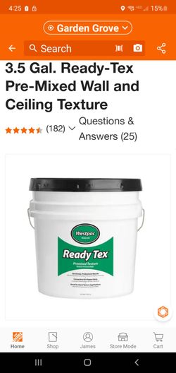 3.5 Gal. Ready-Tex Pre-Mixed Wall and Ceiling Texture