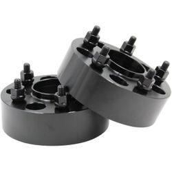 Coyote Accessories - Black Anodized 6061-Billet Aluminum Wheel Adapter. Pack of 2 sets of 2-Total of 4. 