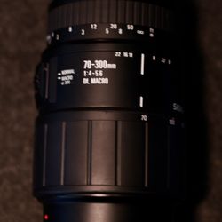 Sigma 70-300mm 1:4-5.6 DL Macro Minolta A Mount (Sony A Mount)