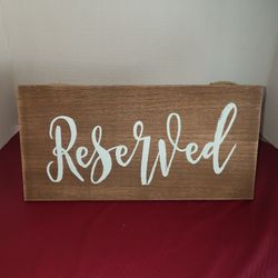 Reserved Wood Decor