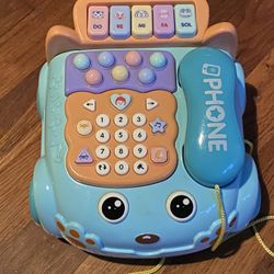 Baby Phone Toy,Baby Toy Phone Cartoon Baby Piano Music Light Toy Children Pretend Phone