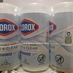 Clorox Free And Clear, Compostable Wipes  (6 Packs)