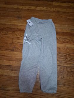White air Jordan pants extra large for boys