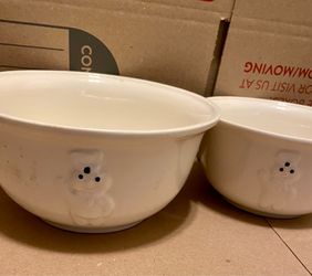 1988 Pillsbury doughboy baking mixing bowl set
