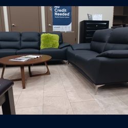 *Weekend Special*---Valencia Charming Leather Sofa/Loveseat Sets---Delivery And Easy Financing Available😉