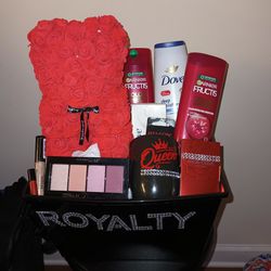 Red And Black Royalty Mothers Day Gift Basket 
