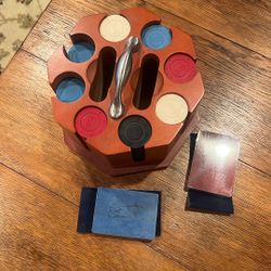 Poker Chips Plus 2deck Of New Playing Cards